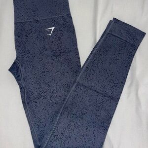 Blue Gymshark Marl Seamless Leggings